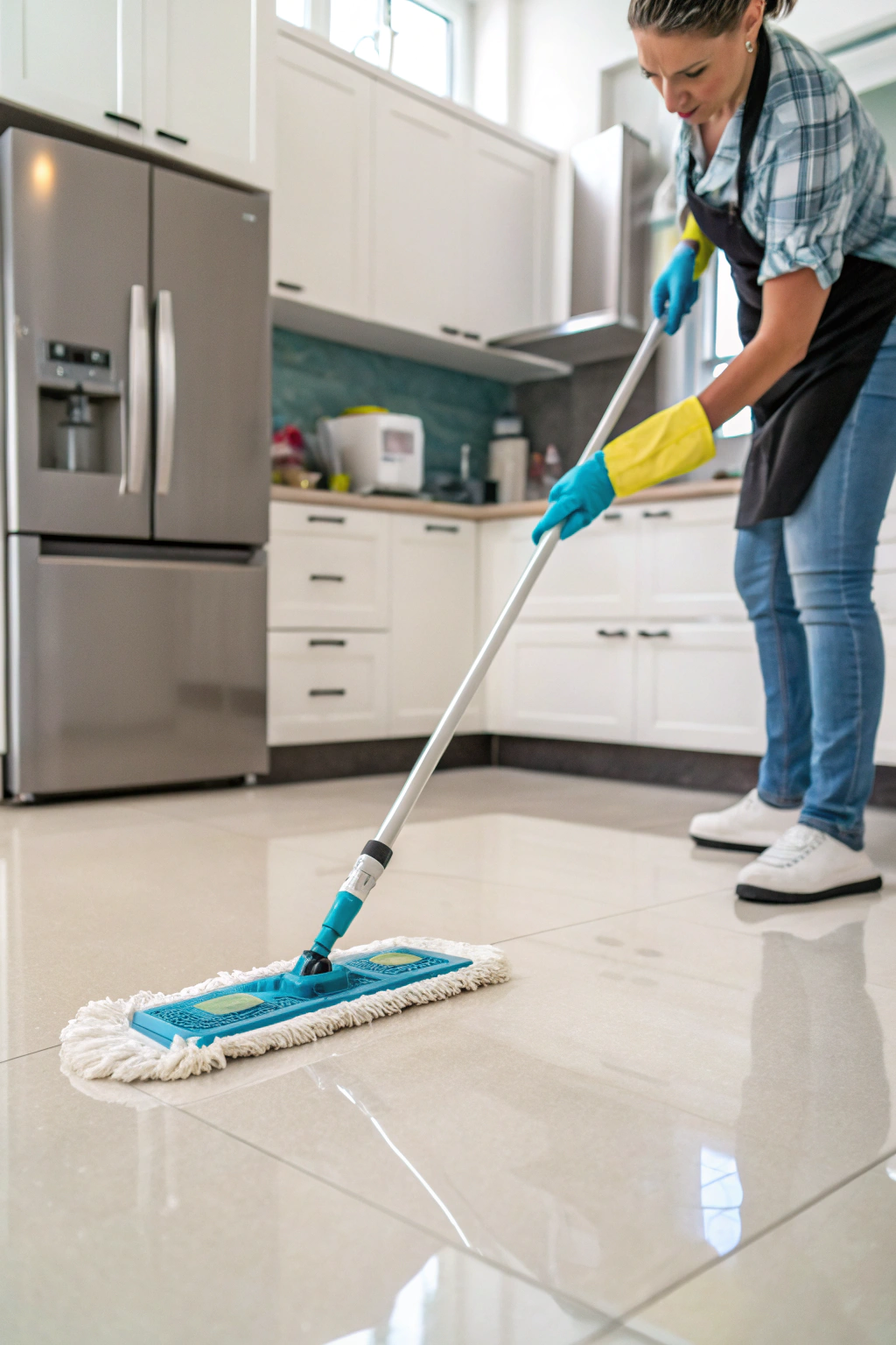 Clean Your Kitchen Floor Without Leaving Residue