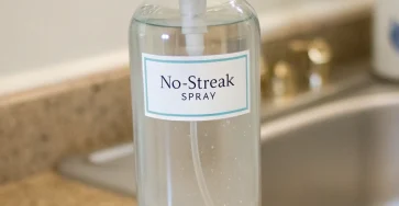 DIY No-Streak Spray for Glass and Chrome