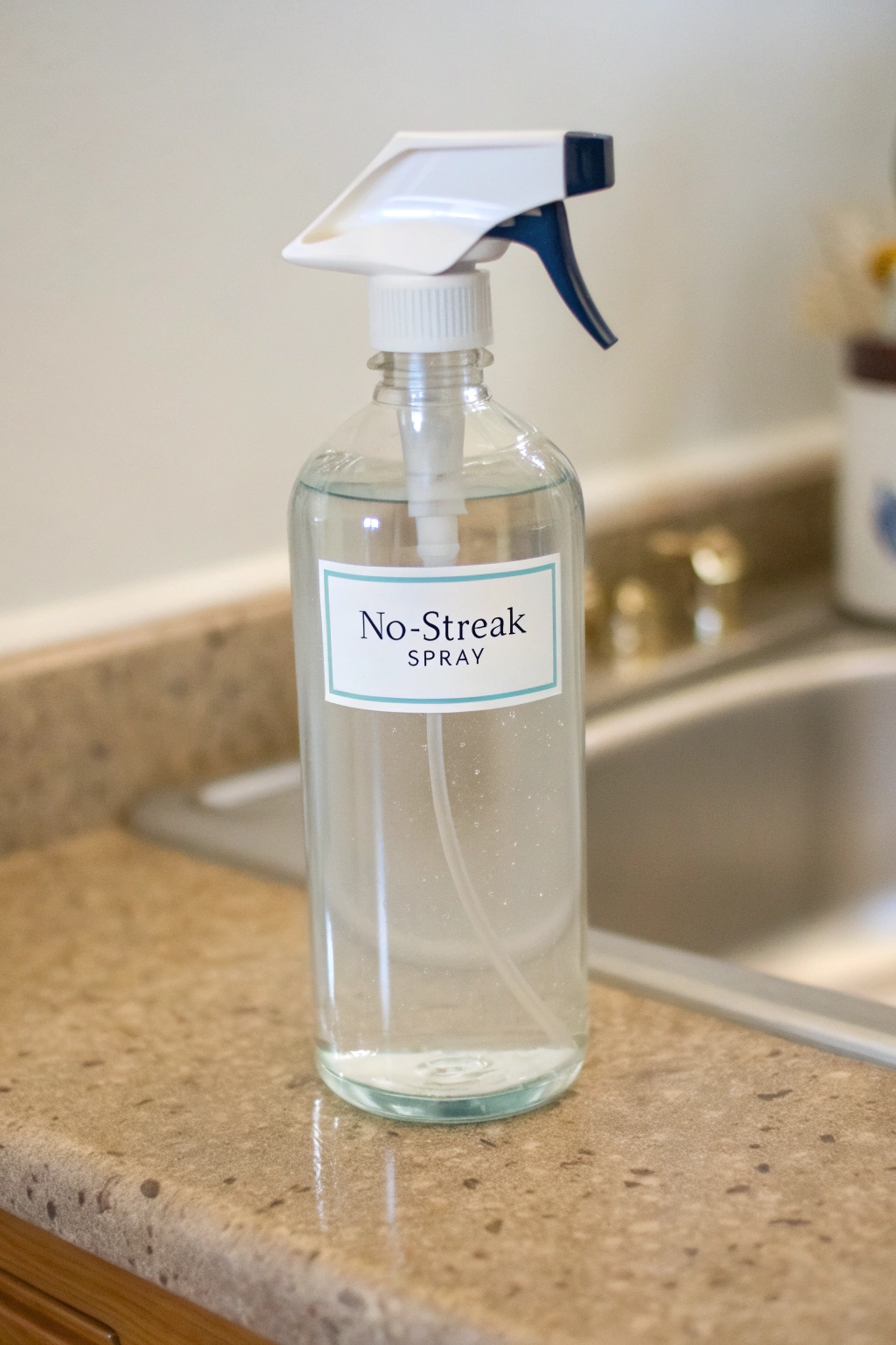 DIY No-Streak Spray for Glass and Chrome