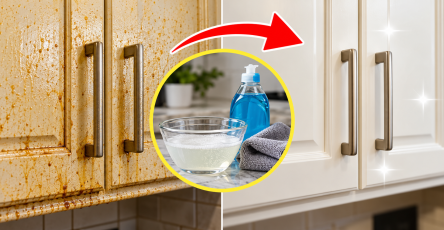 How to Clean Greasy Kitchen Cabinets Without Scrubbing