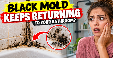 Black mold keeps returning to bathroom