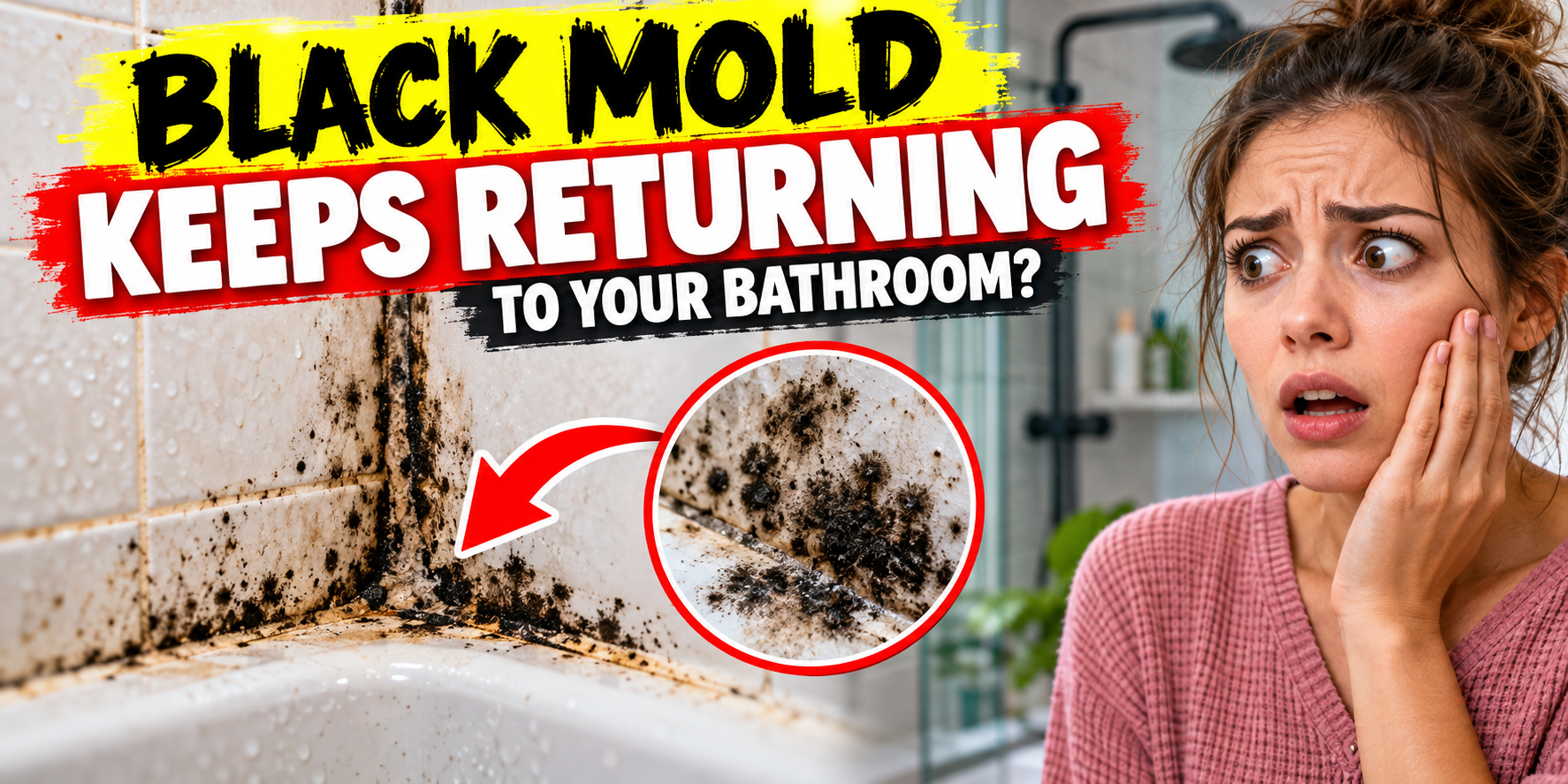 Black mold keeps returning to bathroom